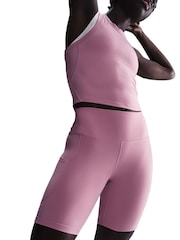 Elemental Pink - Nike One High-Waisted Cycling Shorts With Pockets - Bild 8 von 12
