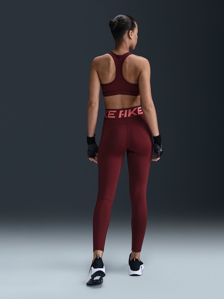 Nike Dark Team Red Pro Sculpt Dri-FIT High-Waisted Leggings - Image 2 of 5