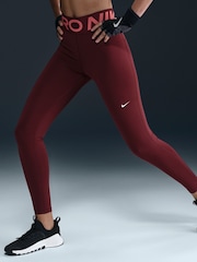 Nike Dark Team Red Pro Sculpt Dri-FIT High-Waisted Leggings - Image 3 of 5