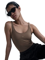 Nike Brown Chill Knit Tank Top - Image 10 of 12