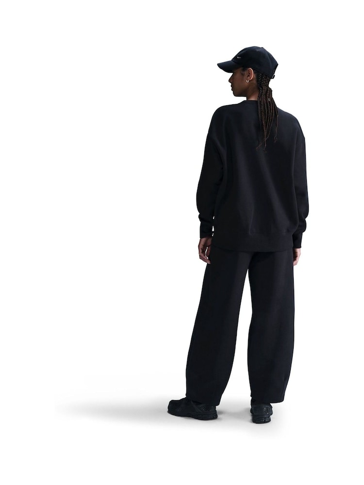Nike Black Oversized Phoenix Fleece Crew Neck Sweatshirt - Image 2 of 9