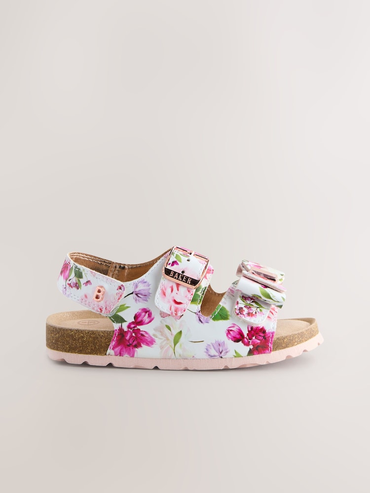 Baker by Ted Baker Girls Footbed Sandals With Bow - Image 2 of 6
