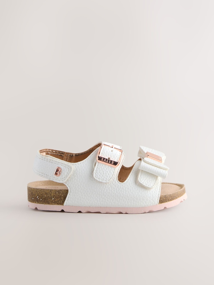 Baker by Ted Baker Girls Footbed Sandals With Bow - Image 2 of 6