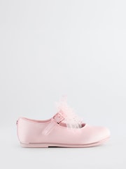 وردي - حذاء للمناسبات بتصميم Mary Jane مزيّن بفيونكة للبنات من Baker by Ted Baker - Image 2 of 6