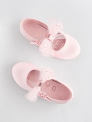 وردي - حذاء للمناسبات بتصميم Mary Jane مزيّن بفيونكة للبنات من Baker by Ted Baker - Image 4 of 6