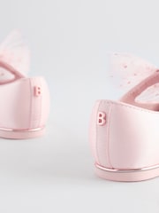 وردي - حذاء للمناسبات بتصميم Mary Jane مزيّن بفيونكة للبنات من Baker by Ted Baker - Image 5 of 6