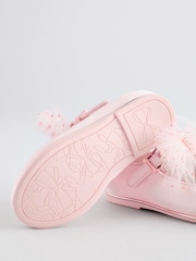 وردي - حذاء للمناسبات بتصميم Mary Jane مزيّن بفيونكة للبنات من Baker by Ted Baker - Image 6 of 6
