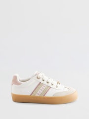 Blanc - Baskets basses Baker by Ted Baker fille avec semelle en gomme - Image 1 of 1