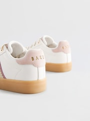 Белый - Baker by Ted Baker Girls Low Top Trainers with Gum Sole - Image 5 of 6