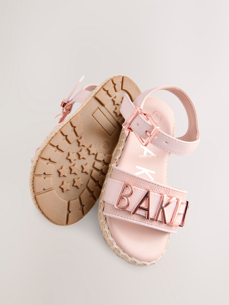 Baker by Ted Baker Girls Pink Charm Sandals - Image 3 of 5