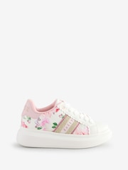 floral - Baker by Ted Baker Girls Chunky Tape White Trainers - Image 1 de 5