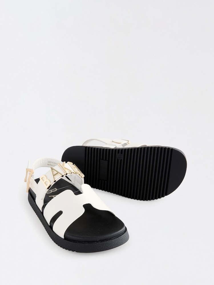 Baker by Ted Baker Girls Charm White Footbed Sandals - Imagen 5 de 5 Baker by Ted Baker Girls Charm White Footbed Sandals - Imagen 5 de 5