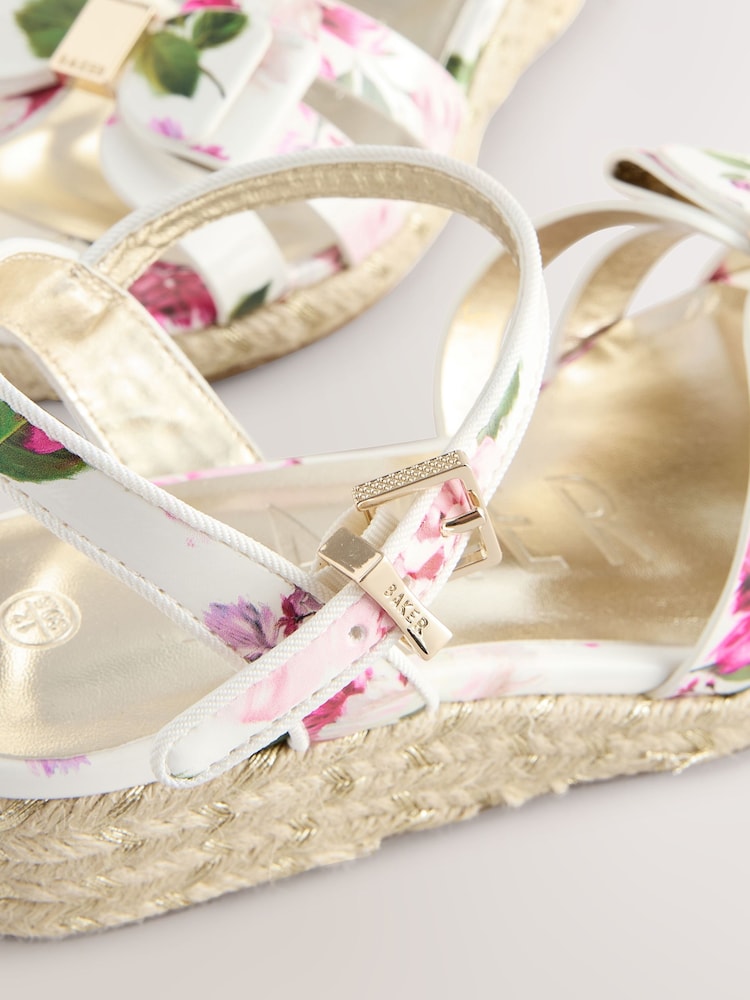 Квітковий принт - Baker by Ted Baker дівчата танкетка сандалі - Image 5 of 6