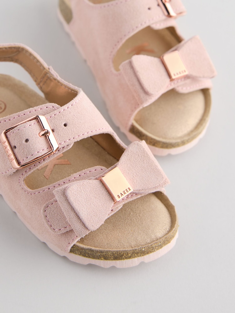 Baker by Ted Baker Girls Footbed Sandals With Bow - Image 4 of 6