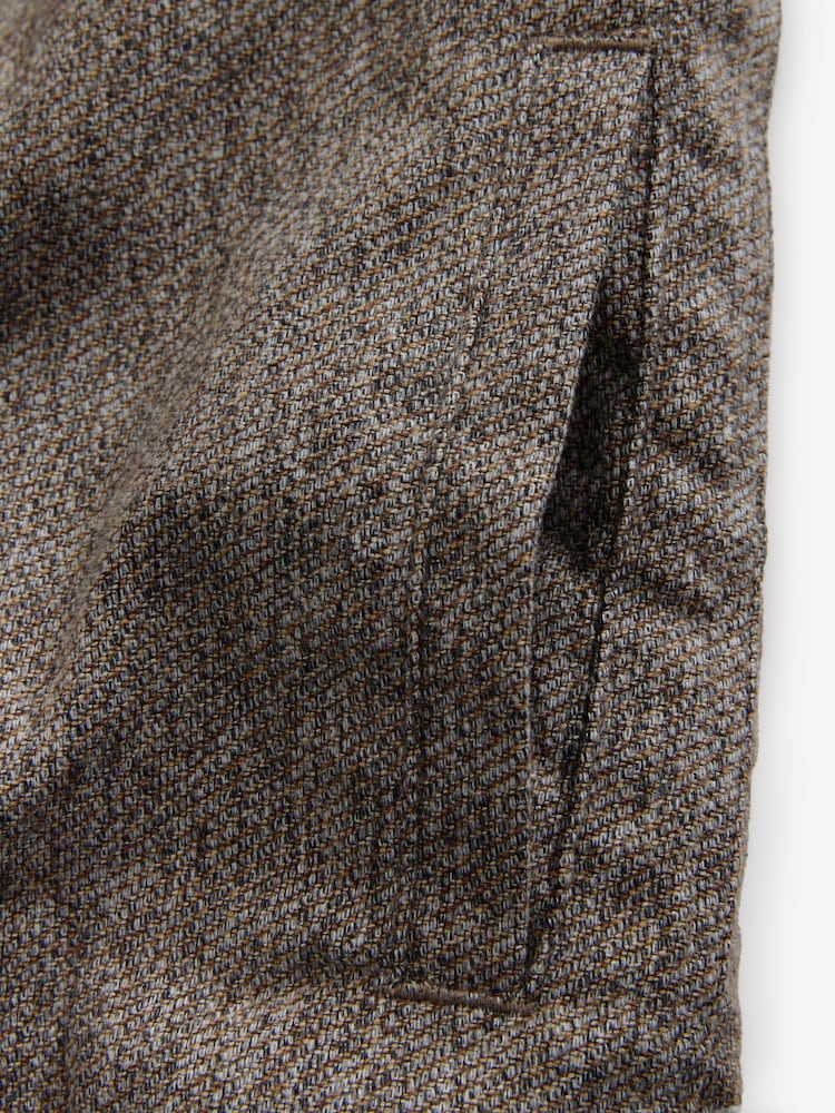 Hellbraun - Strukturierte Hemdjacke mit Kapuze und Teddyfutter - Bild 10 von 10 Hellbraun - Strukturierte Hemdjacke mit Kapuze und Teddyfutter - Bild 10 von 10