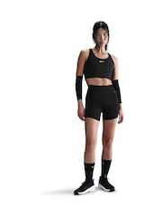 Nike Black Swoosh Pocket Medium-Support Sports Bra - Image 10 of 14