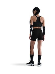 Nike Black Swoosh Pocket Medium-Support Sports Bra - Image 11 of 14