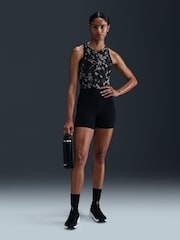 Nike Black One Fitted Dri-FIT Printed Tank Top - Image 1 of 11