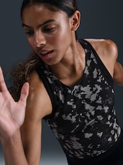 Nike Black One Fitted Dri-FIT Printed Tank Top - Image 3 of 11