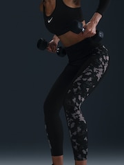 Nike Black One High Waisted 7/8 Printed Leggings - Image 5 of 7