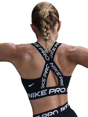 Nike Black Pro Light Support Non Padded Sports Bra - Image 4 of 5