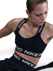 Nike Black Pro Light Support Non Padded Sports Bra - Image 5 of 5