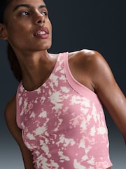Nike Elemental Pink One Fitted Dri-FIT Printed Tank Top - Image 3 of 5