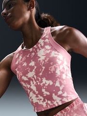 Nike Elemental Pink One Fitted Dri-FIT Printed Tank Top - Image 5 of 5