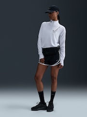 Nike White White Swoosh Half-Zip Running Sweatshirt - Image 1 of 5