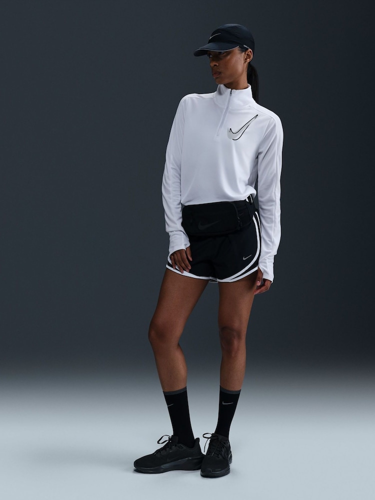Nike White White Swoosh Half-Zip Running Sweatshirt - Image 1 of 5