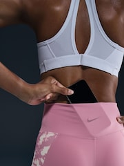 Nike Elemental Pink One High Waisted 7/8 Printed Leggings - Image 3 of 10