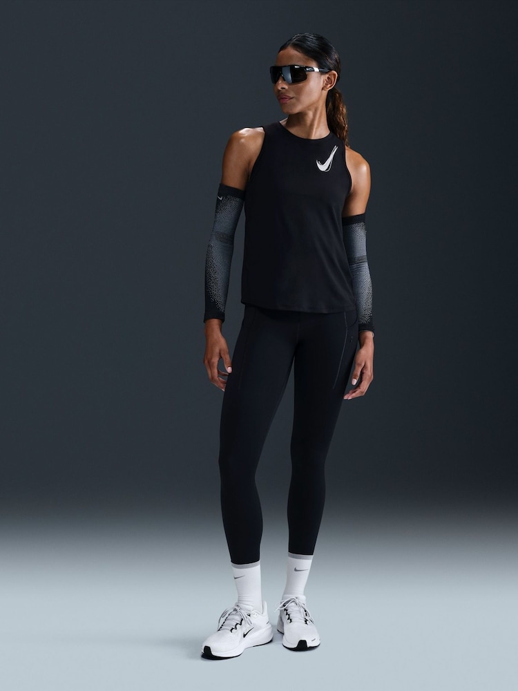 Nike Black One Swoosh Dri-FIT Running Tank Top - Image 3 of 5