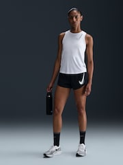 Nike White One Swoosh Dri-FIT Running Tank Top - Image 1 of 5