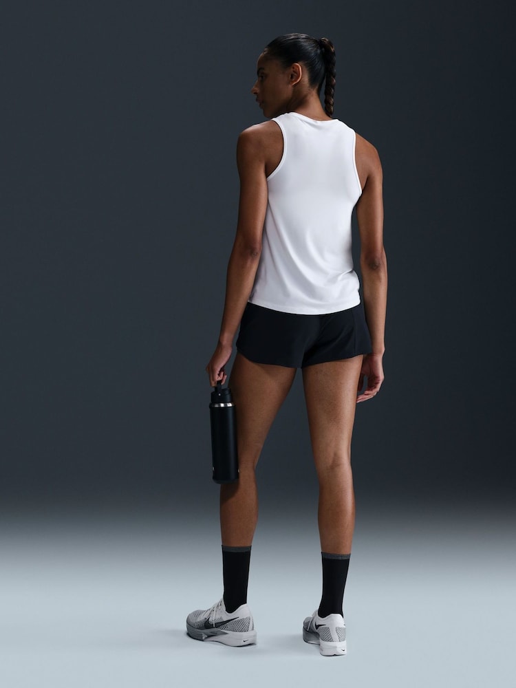 Nike White One Swoosh Dri-FIT Running Tank Top - Image 2 of 5