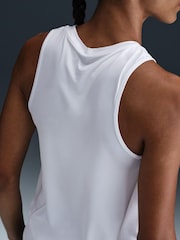 Nike White One Swoosh Dri-FIT Running Tank Top - Image 4 of 5