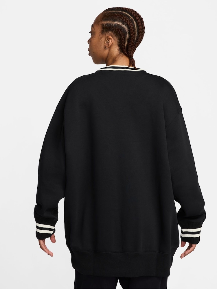 Noir - Nike Sweat oversize en polaire Phoenix - Image 3 of 4