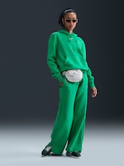 Stadium Green - Nike mini Phoenix fleece swoosh pullover hoodie - Image 3 of 5