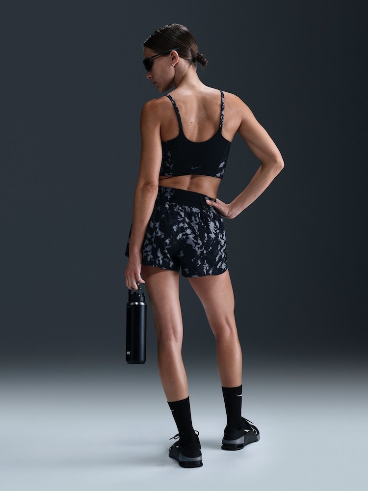 Nike Black Swoosh Pocket Medium Support Sports Bra - Image 2 of 6 Nike Black Swoosh Pocket Medium Support Sports Bra - Image 2 of 6