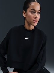 Nike Black Oversized Pullover Sweat Top - Image 3 of 5