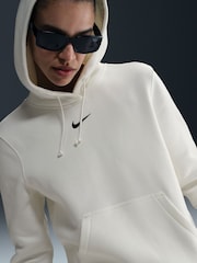 Sail Cream - Sudadera afelpada sin cierres, con capucha y minilogo Phoenix de Nike - Imagen 9 de 11