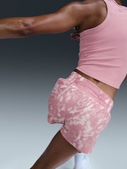 Nike Elemental Pink One Dri-FIT Mid-Rise 3 Brief Lined Printed Shorts - Image 4 of 5