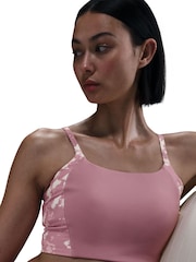 Nike Elemental Pink Swoosh Pocket Medium Support Sports Bra - Image 11 of 13
