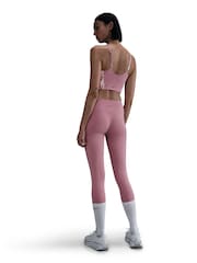 Nike Elemental Pink Swoosh Pocket Medium Support Sports Bra - Image 2 of 13