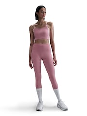 Nike Elemental Pink Swoosh Pocket Medium Support Sports Bra - Image 7 of 13
