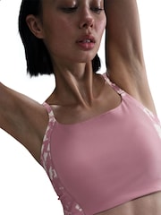 Nike Elemental Pink Swoosh Pocket Medium Support Sports Bra - Image 9 of 13