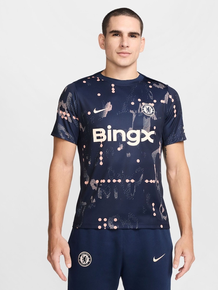Nike Blue Chelsea FC Academy Pre-Match T-Shirt - Image 1 of 6