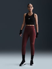 Nike Dark Team Red Pro Sculpt High Waisted Leggings - Image 1 of 5