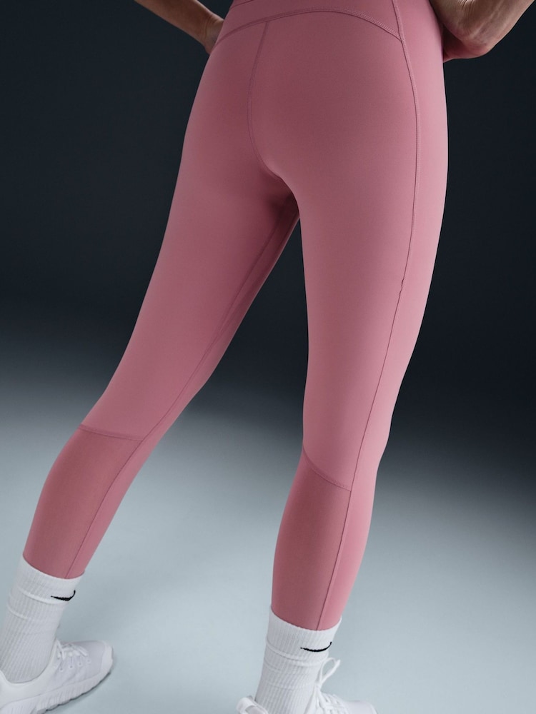 Nike Elemental Pink Pro Mid Rise 7/8 Graphic Leggings - Image 10 of 10