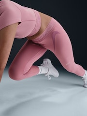Nike Elemental Pink Pro Mid Rise 7/8 Graphic Leggings - Image 3 of 10