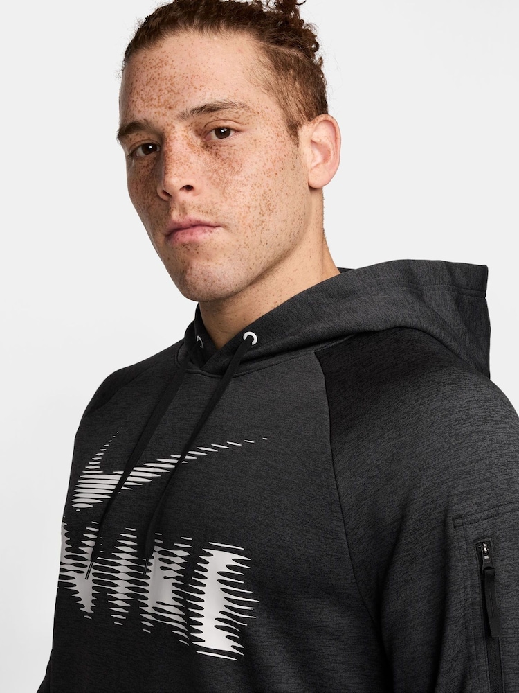 Nike Black Therma-FIT Pullover Training Hoodie - Image 3 of 3